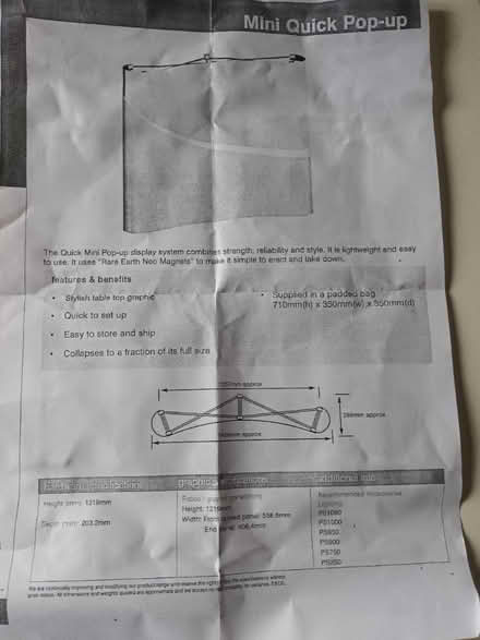 Photo of free Brand new pop up desk (South norwood SE25) #1