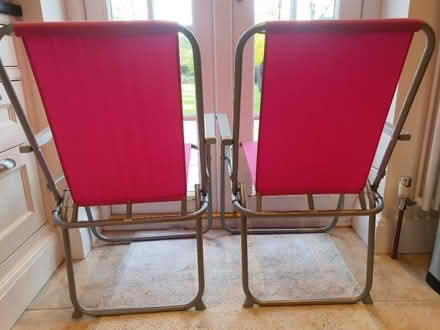 Photo of free Two fold down Canvas Chairs for outdoor use (Welwyn Garden City AL8) #2