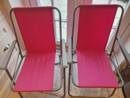 Photo of free Two fold down Canvas Chairs for outdoor use (Welwyn Garden City AL8) #3