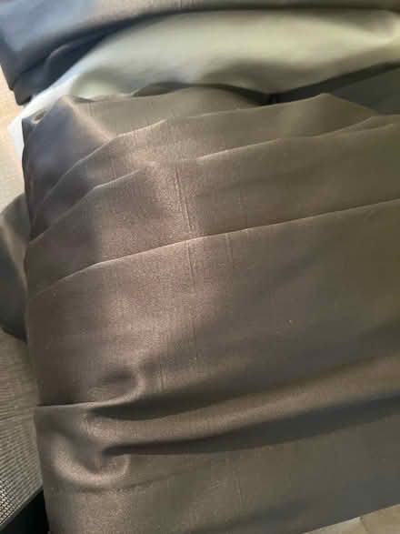Photo of free 2 black lined curtains (Palisades DC.) #2