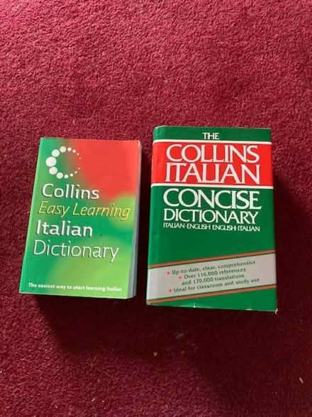 Photo of free 2 Italian dictionaries (Boswall EH5) #1