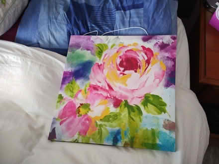 Photo of free Floral canvas (Woodmancote) #1