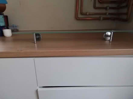 Photo of free Bathroom glass shelf (Teddington TW11) #1