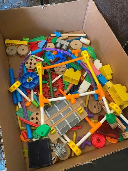 Photo of free Box of misc. Connect/ K-nex pieces (Montclair/ Piedmont Pines) #1
