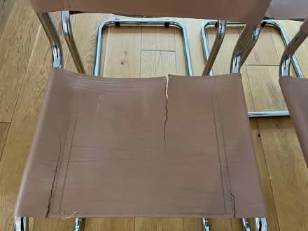 Photo of free 4 leather dining chairs (Radlett WD7) #2