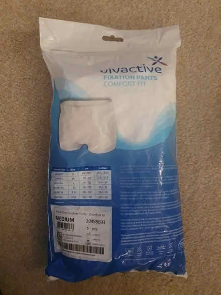 Photo of free New pack of 5 Vivactive Fixation Pants Medium Comfort Fit (Welwyn Garden City AL8) #1