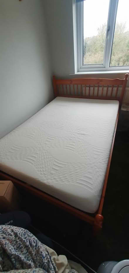 Photo of free Double bed frame with mattress (DE3) #1