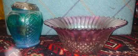 Photo of free 3 Glass Vases,Glass Bowl & Tealight (Rosemount) #2
