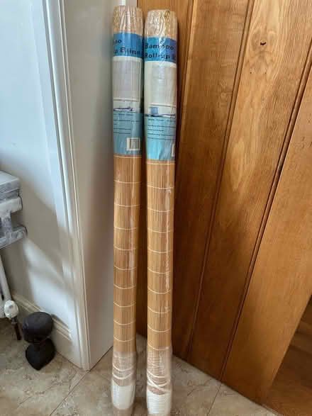 Photo of free 2 bamboo roller blinds (Shaldon) #1
