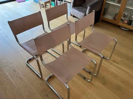 Photo of free 4 leather dining chairs (Radlett WD7) #3