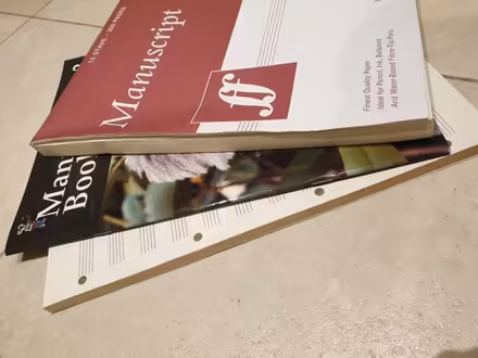 Photo of free Manuscript paper pads/books (Trowbridge BA14) #1