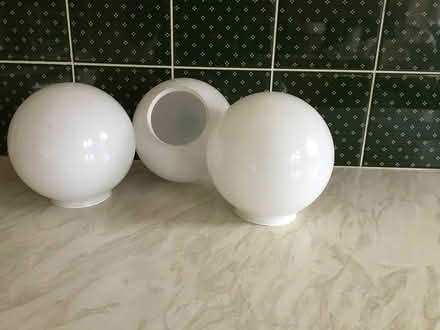 Photo of free 3 glass lampshades (Battenhall Worcester) #1