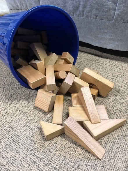 Photo of free Assorted Wooden Blocks (Westmont near Cass & Ogden) #1