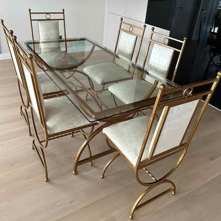 Photo of free Glass dining table and six chairs (Isle of Dogs E14) #1