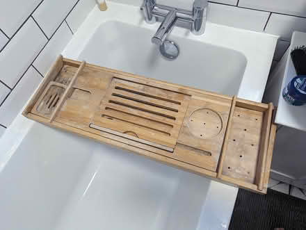 Photo of free Extending over bath reading shelf (HA4, Ruislip) #1