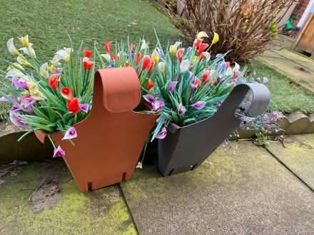 Photo of free Plastic flowers hanging baskets (West Moor NE12) #3