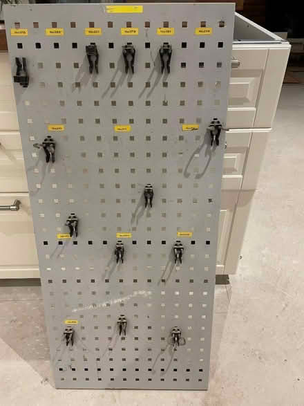 Photo of free Metal peg board for tools and plasterers hawk. (Cyncoed CF23) #2