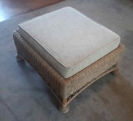 Photo of free stool with wicker base (Near station, Tonbridge, Kent) #2