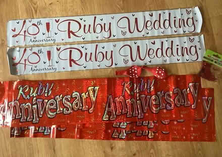 Photo of free Ruby Wedding Banners (Crawley RH10) #1