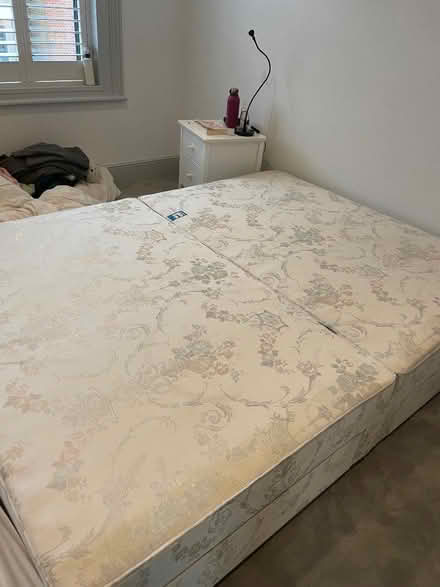 Photo of free King size divan base (not mattress) with drawers (Hampton Hill TW12) #1