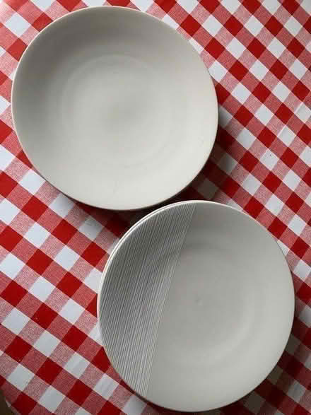 Photo of free 5 M&S Andante dinner plates, 27.5cm (Ravenglass CA18) #1