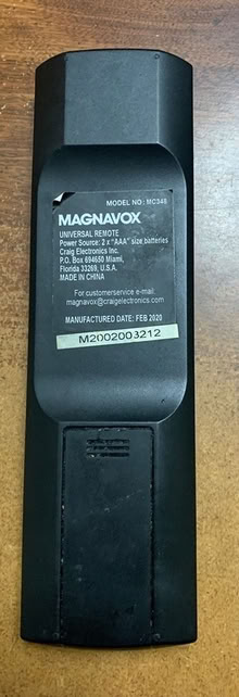 Photo of free Magnavox Universal TV Remote (Shaker Heights) #2