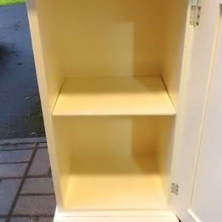 Photo of free Small white painted wooden cupboard (Lower Penwortham PR1) #3