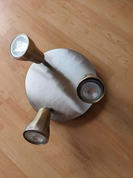 Photo of free brushed chrome light fitting for LED spotlights (Hazlemere HP15) #1