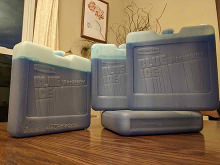 Photo of free 4 Rubbermaid Blue Ice Blocks (Madison West of Downtown) #1