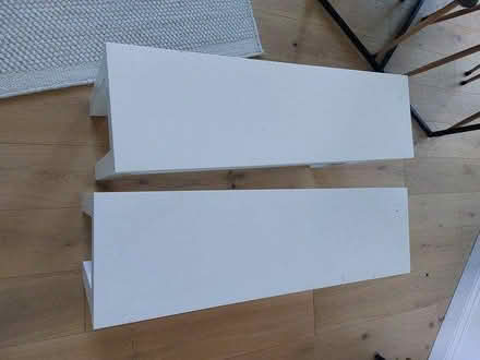 Photo of free 2 x white shelves (N4 close to Clissold Park) #2
