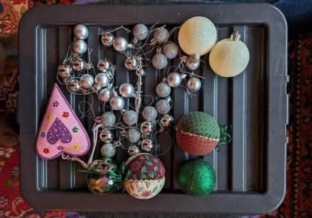 Photo of free Christmas Tree and baubles (Loughborough) #2