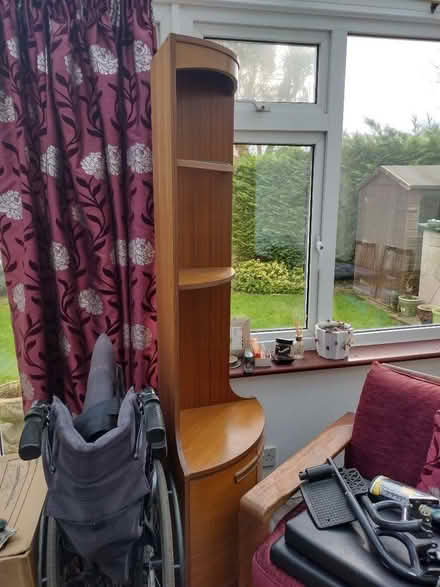 Photo of free Vintage retro corner display cabinet (Watersplash Farm TW17) #2
