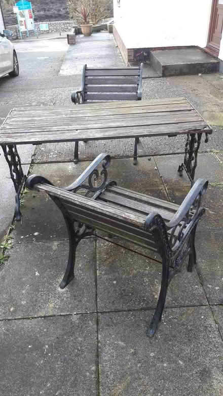 Photo of free Outside table and two chairs (Bull Bay LL68) #2