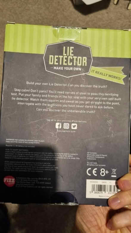 Photo of free Lie detector kit (Tolworth KT6) #2