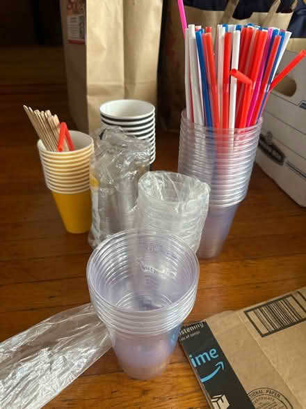 Photo of free Misc. Party cups and straws (West Oakland) #1