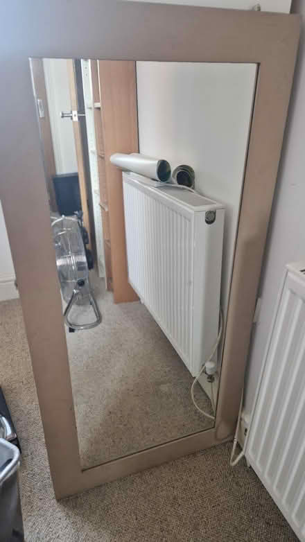 Photo of free Mirror in wooden frame (Merry Hill WD23) #3