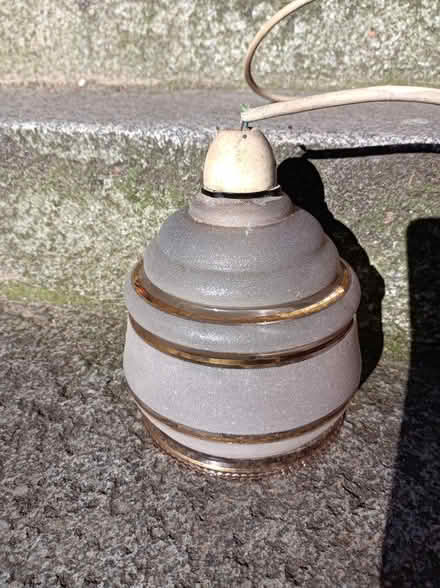 Photo of free Small old glass lightshade (AB25) #1