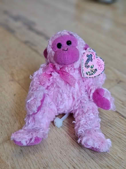Photo of free Pink monkey small soft toy (Strand East E15) #1