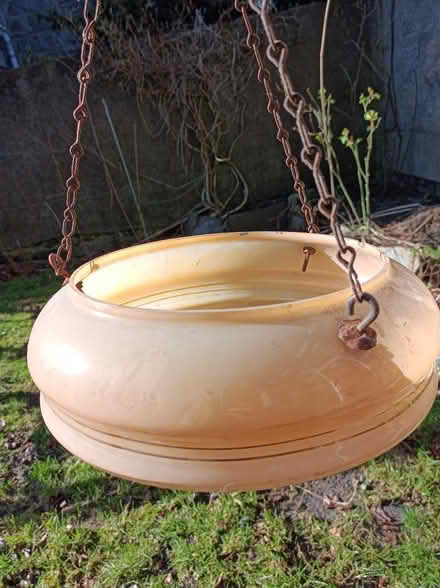 Photo of free Old hanging glass lightshade (AB25) #1