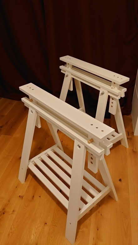 Photo of free IKEA Tabletop with trestles (Horndean PO8) #1