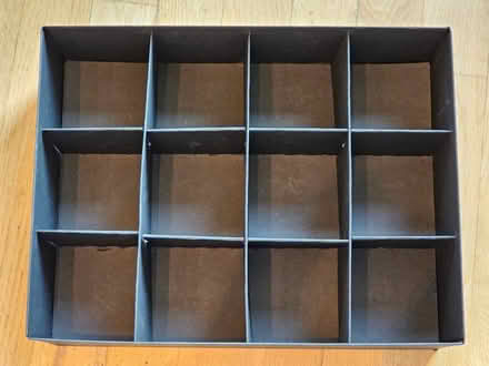 Photo of free Cardboard storage box / organiser (Strand East E15) #2