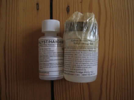 Photo of free Latex thickening gel and catylist/hardener (Longley Green WR13) #1