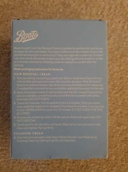 Photo of free New - Boots Hair Removal Cream for Sensitive Skin (Welwyn Garden City AL8) #2