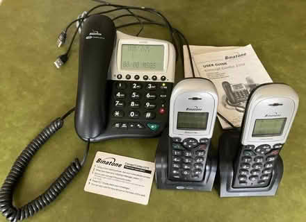 Photo of free Telephone answering machine with two extra cordless handsets (Chalfont St Giles HP8) #1