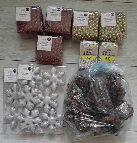 Photo of free Christmas craft items, beads, pines (Tamworth, Staffordshire.) #1