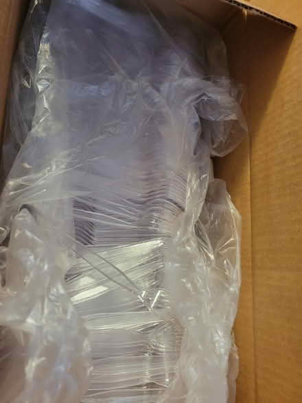 Photo of free 800 or so plastic clear forks (60203) #2