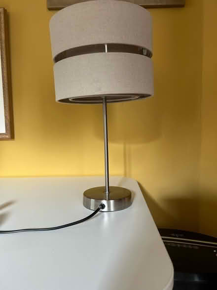 Photo of free Small grey table lamp (Wimbledon Park SW19) #1