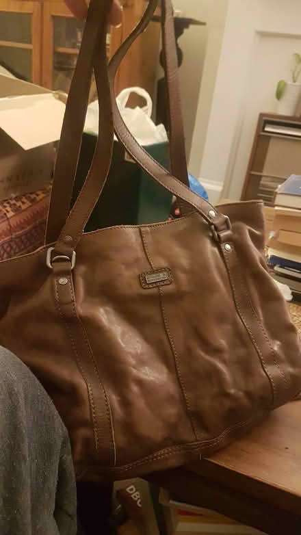 Photo of free Brown Leather Bag (Chiswick Park Station) #1