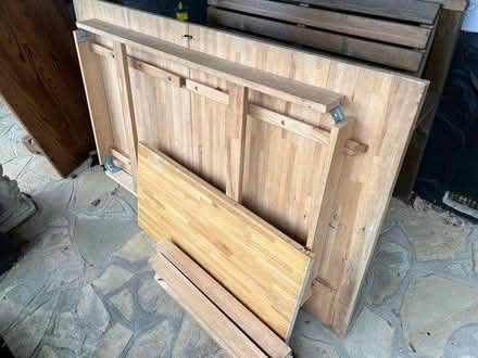 Photo of free Wooden dining room table (Falconwood) #1