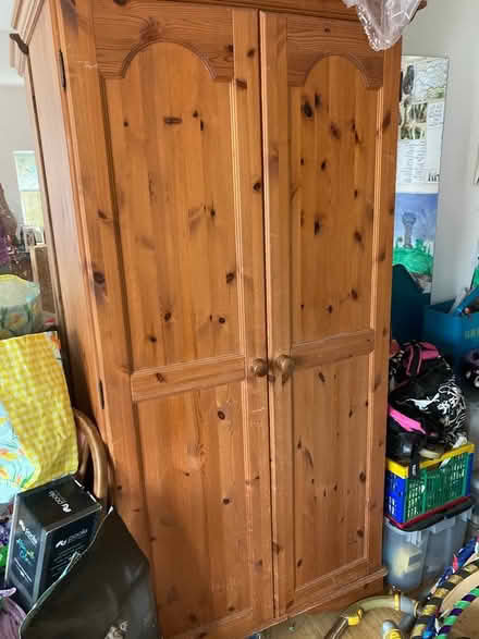 Photo of free Pine wardrobe (Connah’s Quay, CH5) #1